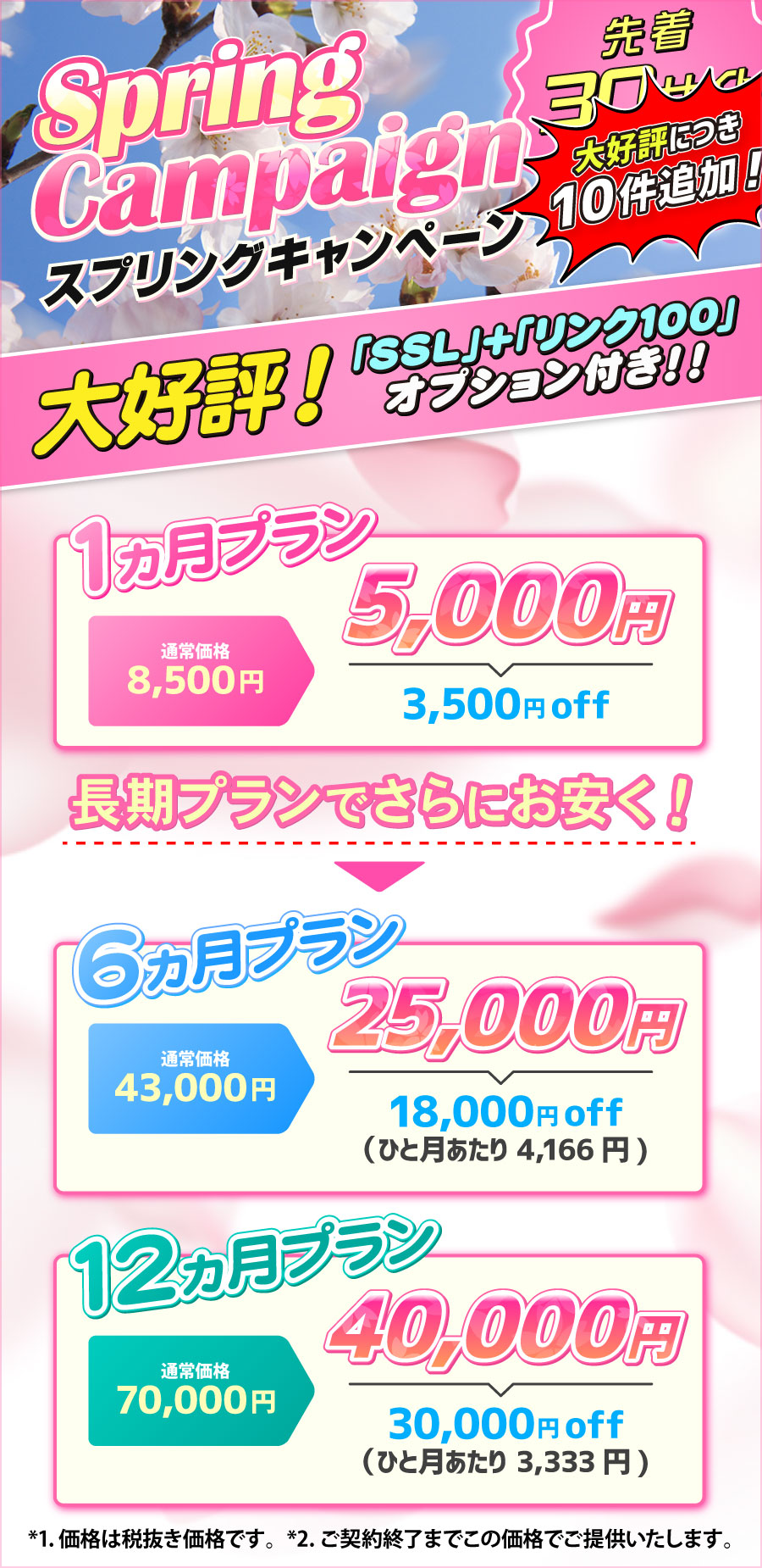 スプリングキャンペーン